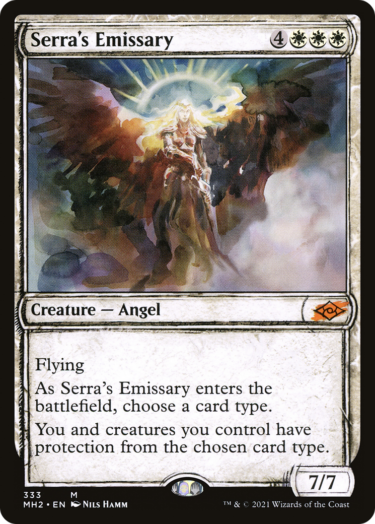 Serra's Emissary (Sketch) [Modern Horizons 2] Foil