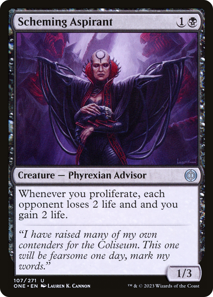 Scheming Aspirant [Phyrexia: All Will Be One] Foil