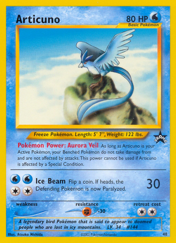 Articuno (48) [Wizards of the Coast: Black Star Promos] | Silver Goblin