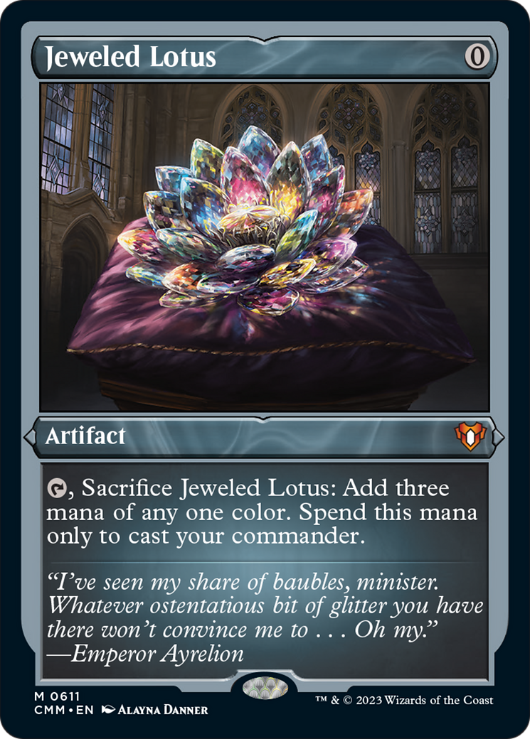 Jeweled Lotus (Foil Etched) [Commander Masters] | Silver Goblin