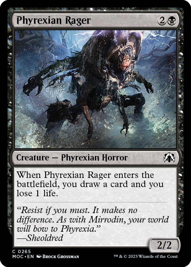 Phyrexian Rager [March of the Machine Commander] | Silver Goblin