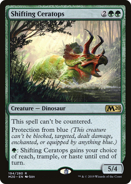 Shifting Ceratops [Core Set 2020] Foil