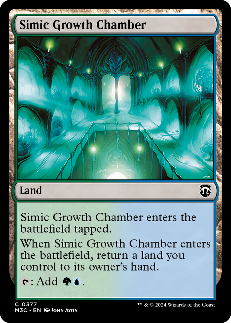 Simic Growth Chamber (Ripple Foil) [Modern Horizons 3 Commander] | Silver Goblin