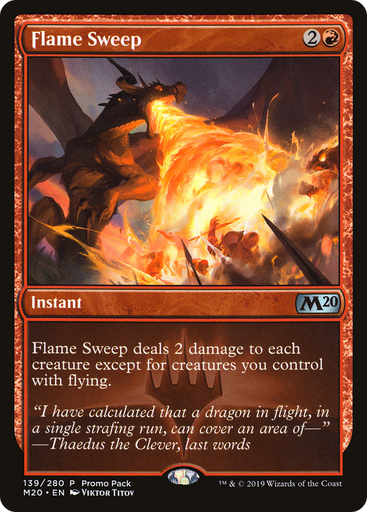 Flame Sweep (Promo Pack) [Core Set 2020 Promos] Foil