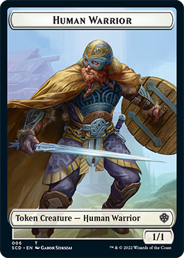 Insect // Human Warrior Double-Sided Token [Starter Commander Decks] | Silver Goblin