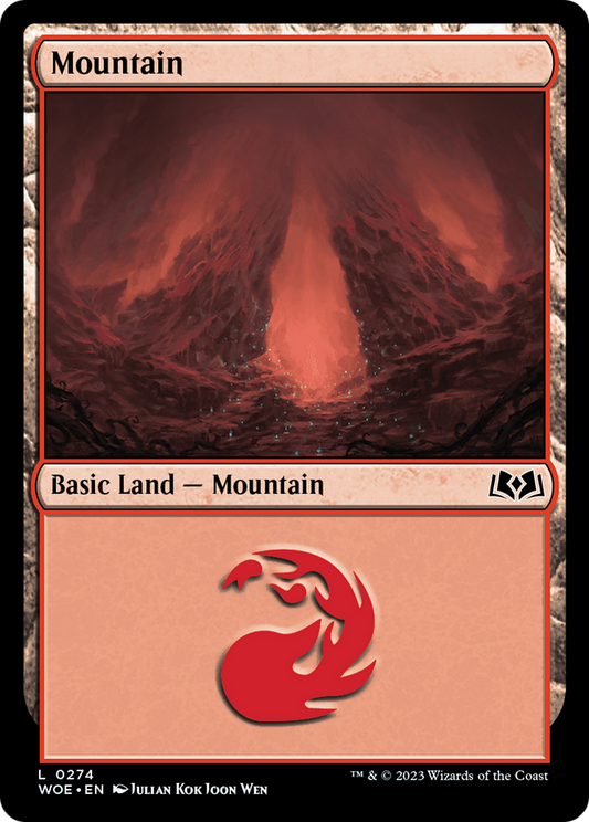 Mountain (0274) [Wilds of Eldraine] Foil