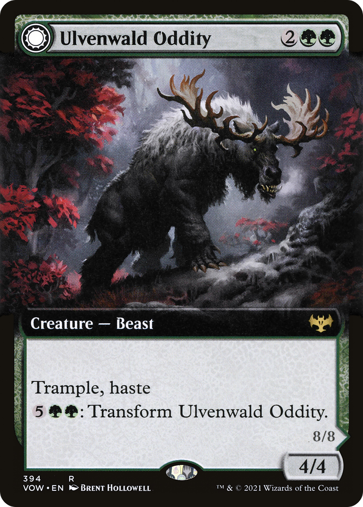 Ulvenwald Oddity // Ulvenwald Behemoth (Extended Art) [Innistrad: Crimson Vow] Foil