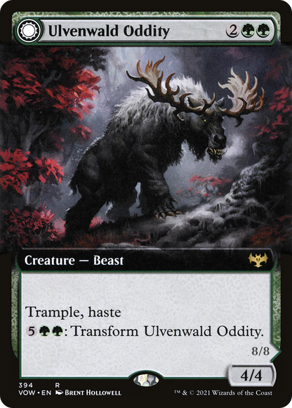 Ulvenwald Oddity // Ulvenwald Behemoth (Extended Art) [Innistrad: Crimson Vow] Foil