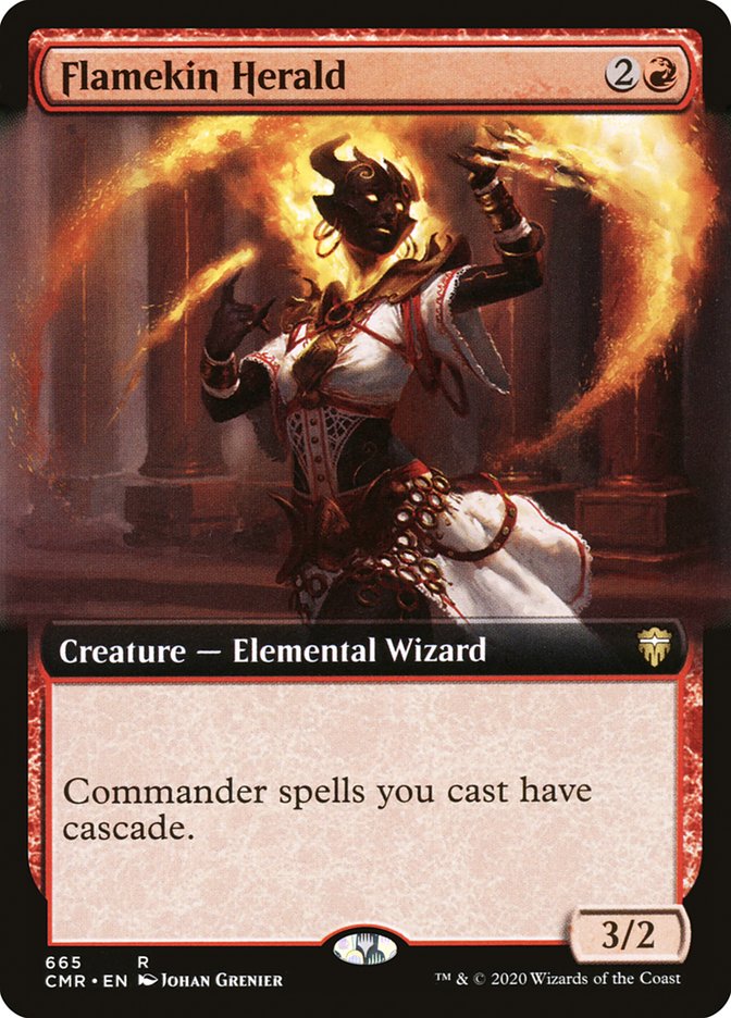 Flamekin Herald (Extended Art) [Commander Legends] | Silver Goblin