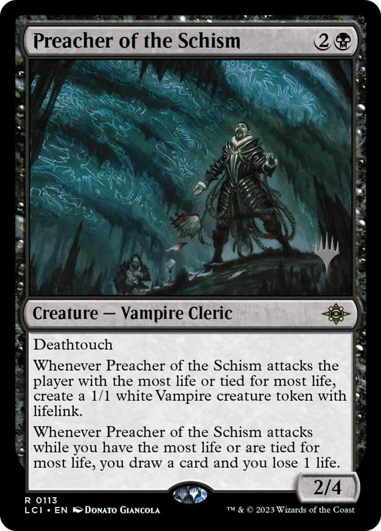Preacher of the Schism (Promo Pack) [The Lost Caverns of Ixalan Promos] Foil