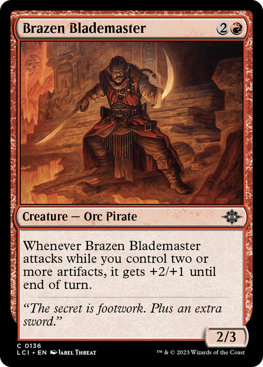 Brazen Blademaster [The Lost Caverns of Ixalan] Foil