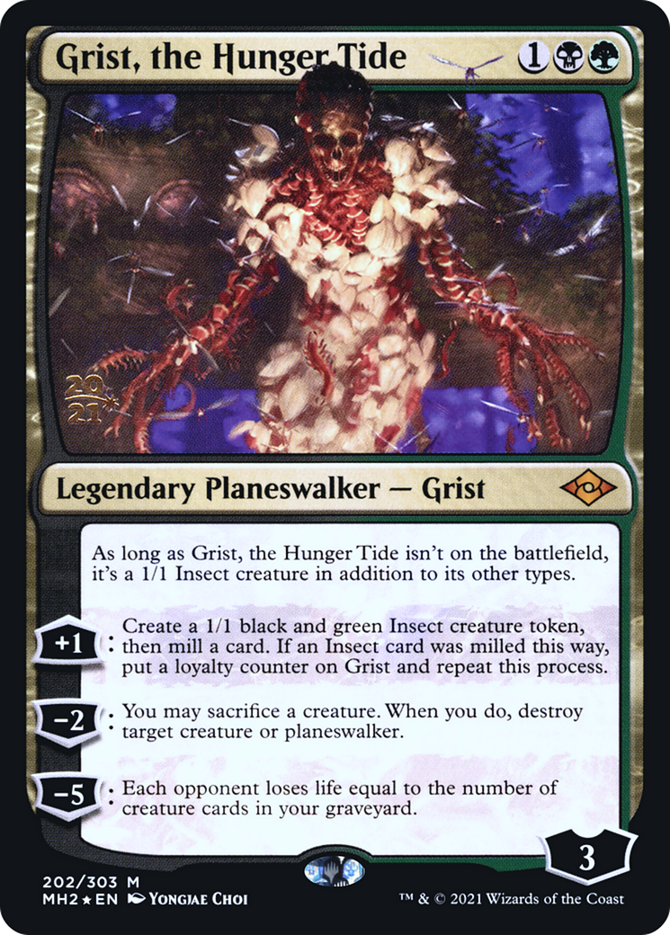 Grist, the Hunger Tide [Modern Horizons 2 Prerelease Promos] | Silver Goblin