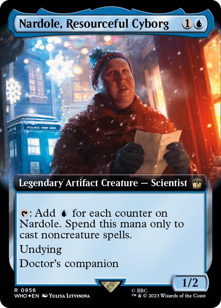 Nardole, Resourceful Cyborg (Extended Art) (Surge Foil) [Doctor Who] | Silver Goblin