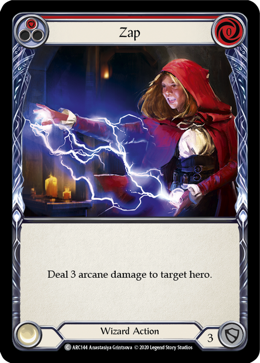 Zap (Red) Unlimited Edition Rainbow Foil (ARC144) - Arcane Rising