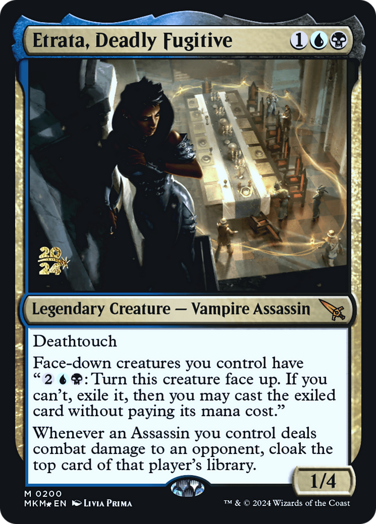 Etrata, Deadly Fugitive [Murders at Karlov Manor Prerelease Promos] | Silver Goblin