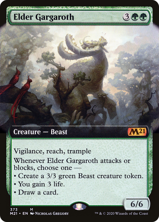 Elder Gargaroth (Extended Art) [Core Set 2021] Foil