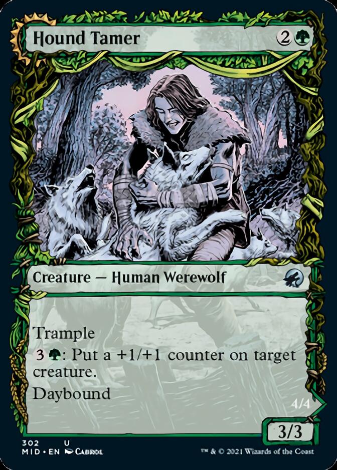 Hound Tamer // Untamed Pup (Showcase Equinox) [Innistrad: Midnight Hunt] Foil