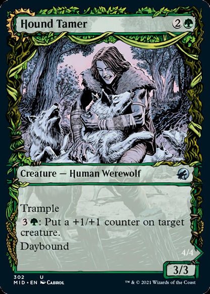 Hound Tamer // Untamed Pup (Showcase Equinox) [Innistrad: Midnight Hunt] Foil