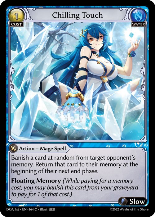 Chilling Touch (164) [Dawn of Ashes: 1st Edition] Foil