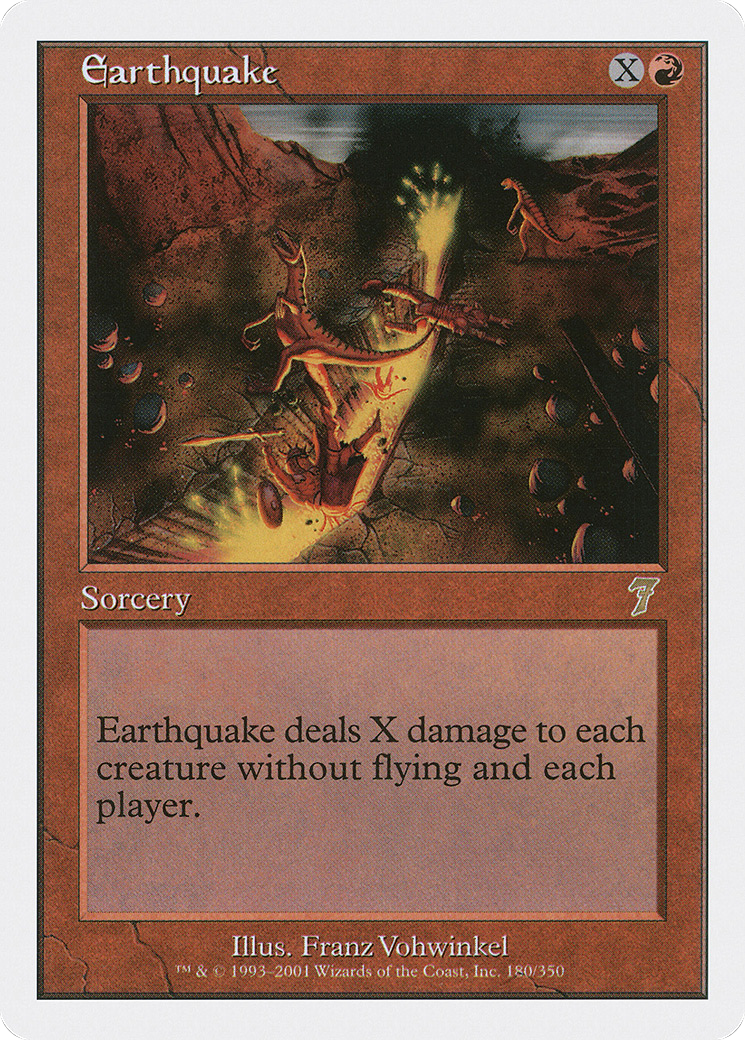 Earthquake (180) Foil - Seventh Edition