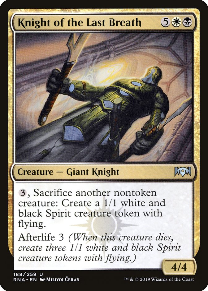 Knight of the Last Breath [Ravnica Allegiance] | Silver Goblin