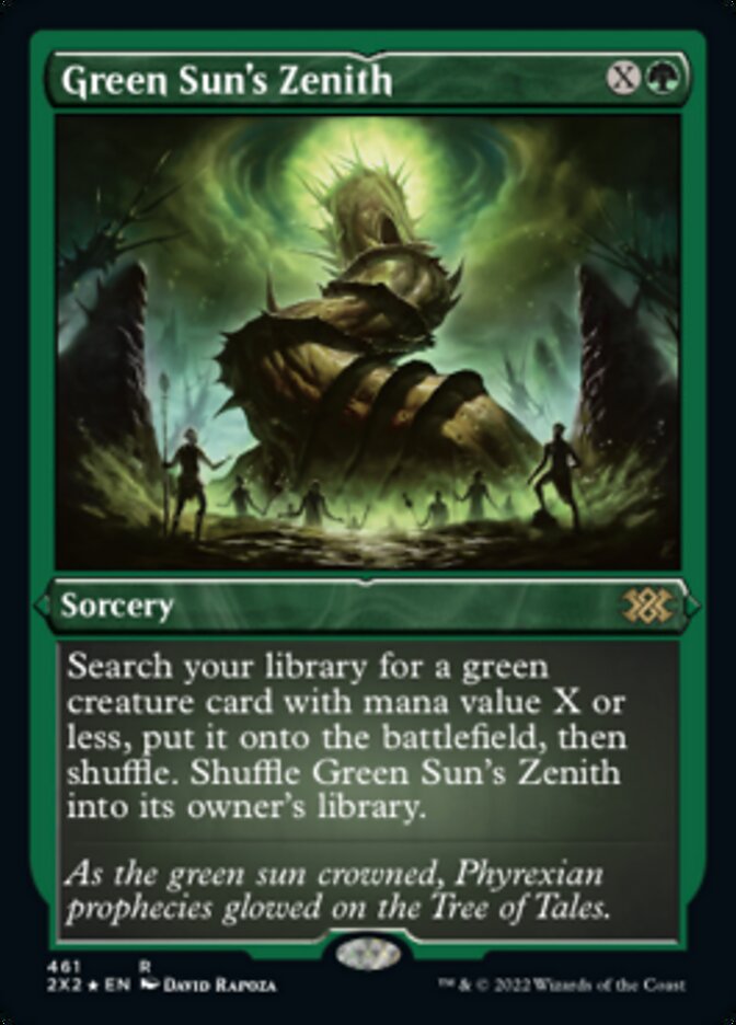 Green Sun's Zenith (461) Etched - Double Masters 2022