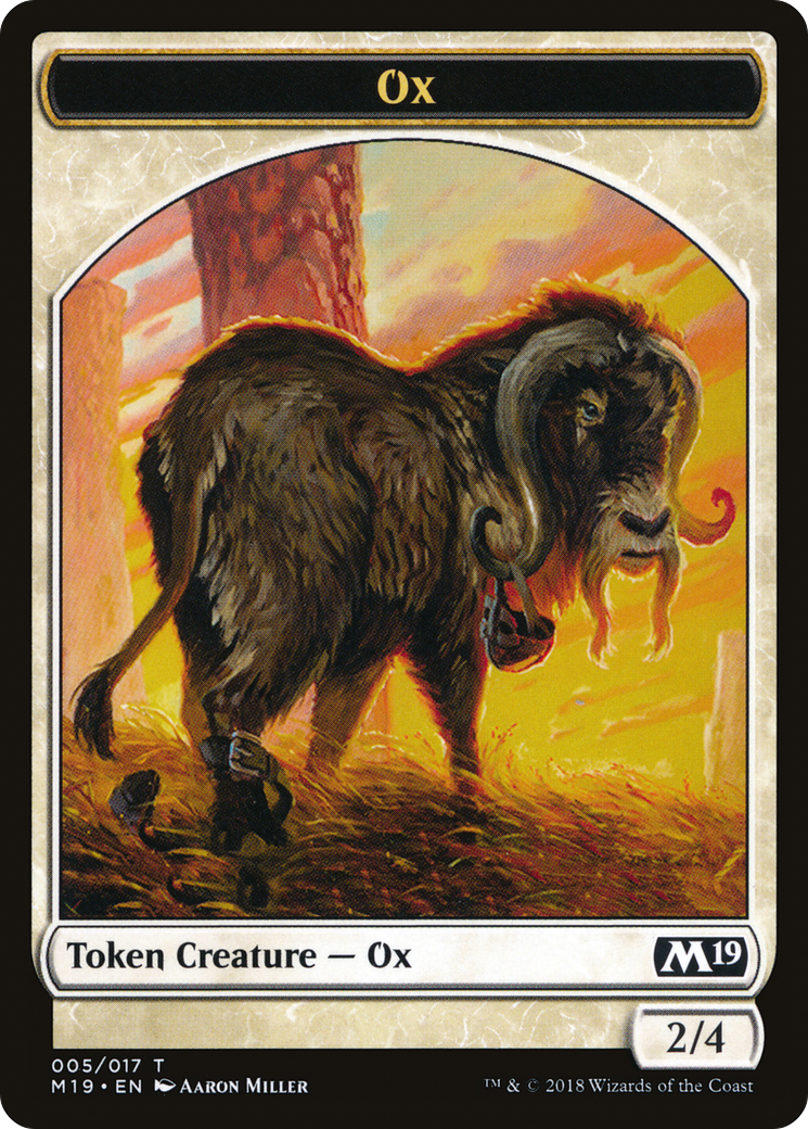 Ox Token [Core Set 2019 Tokens] | Silver Goblin