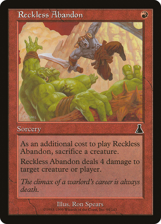 Reckless Abandon [Urza's Destiny] Foil