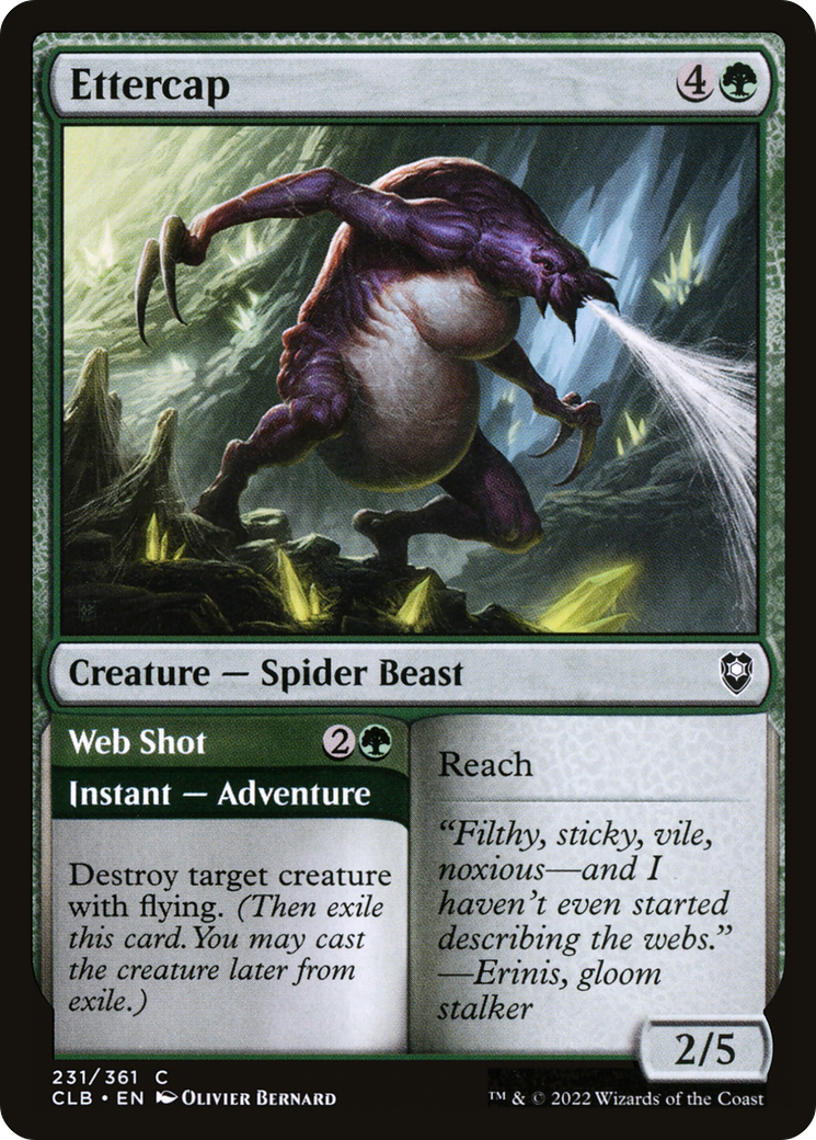 Ettercap // Web Shot [Commander Legends: Battle for Baldur's Gate] Foil