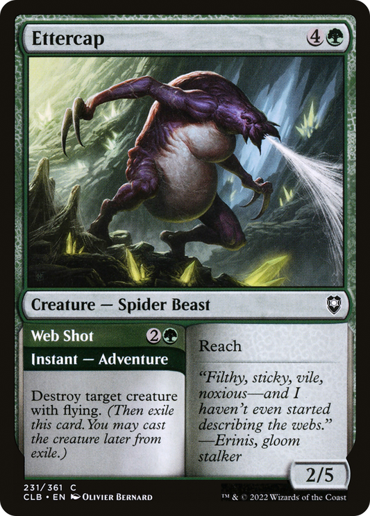 Ettercap // Web Shot [Commander Legends: Battle for Baldur's Gate] Foil
