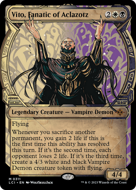 Vito, Fanatic of Aclazotz (Showcase) [The Lost Caverns of Ixalan] Foil