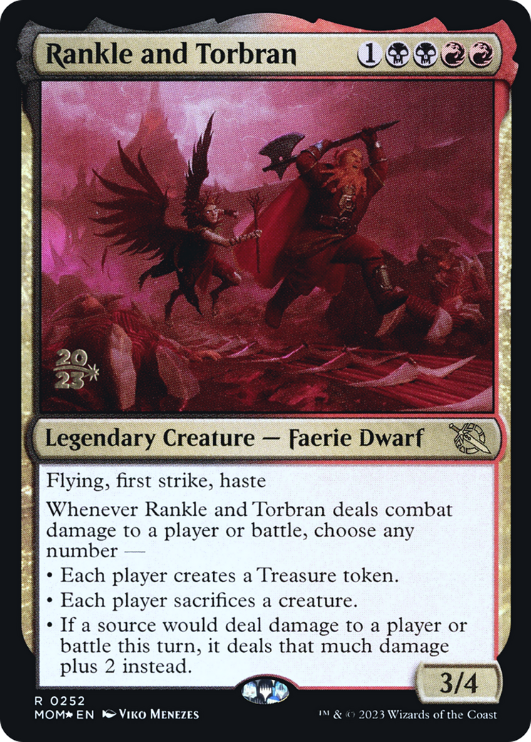 Rankle and Torbran [March of the Machine Prerelease Promos] | Silver Goblin