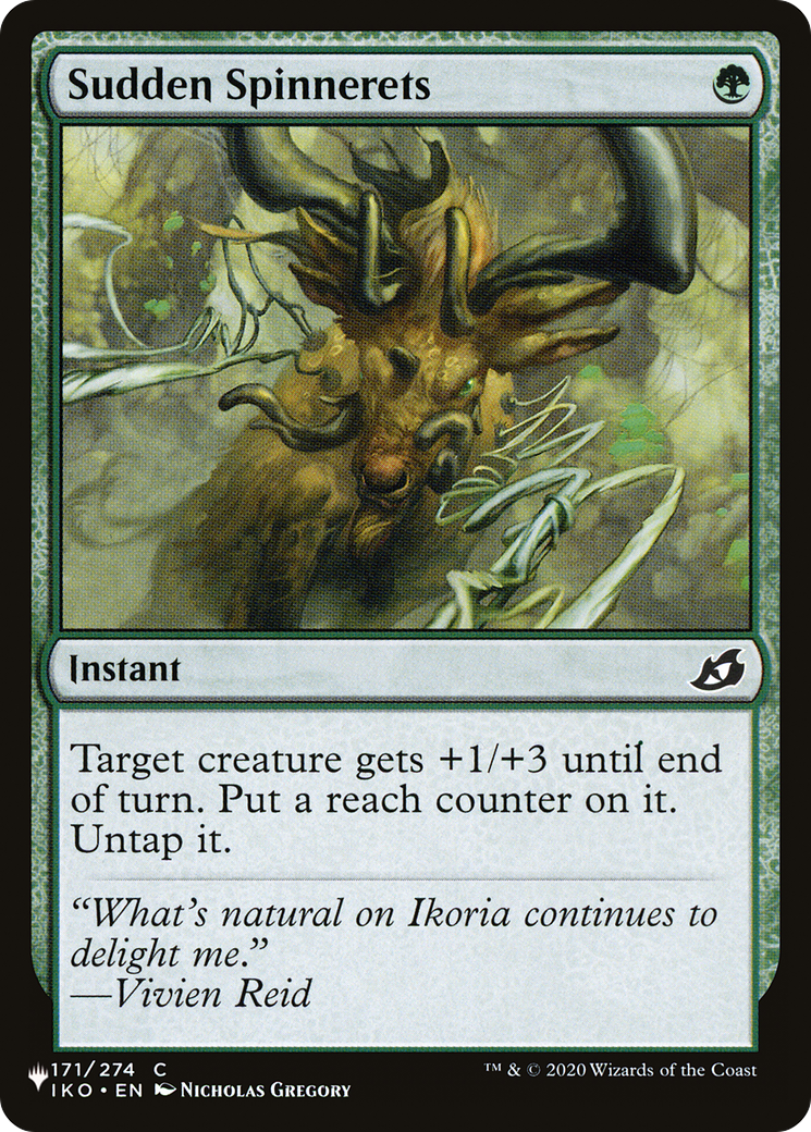 Sudden Spinnerets [The List Reprints] | Silver Goblin