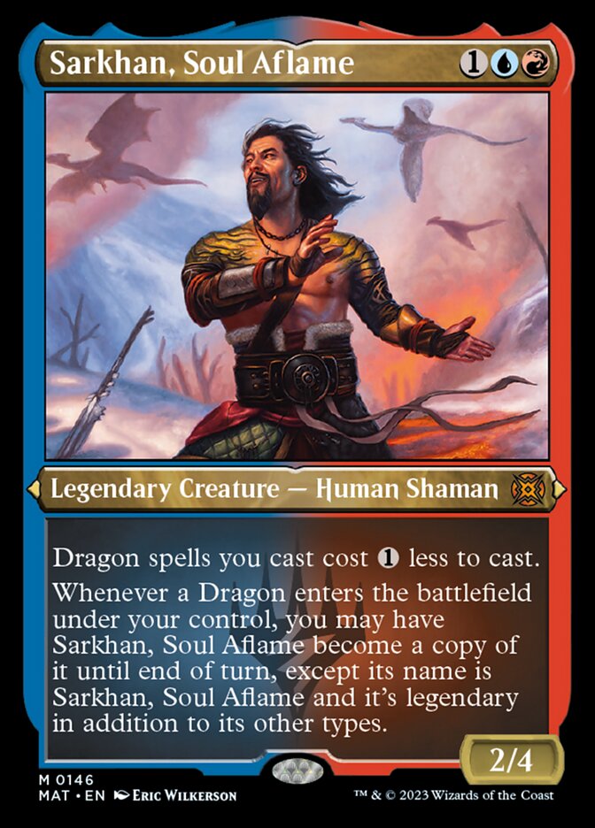 Sarkhan, Soul Aflame (Foil Etched) [March of the Machine: The Aftermath] | Silver Goblin