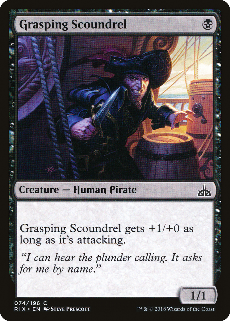 Grasping Scoundrel [Rivals of Ixalan] | Silver Goblin