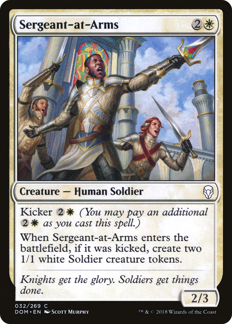 Sergeant-at-Arms [Dominaria] Foil