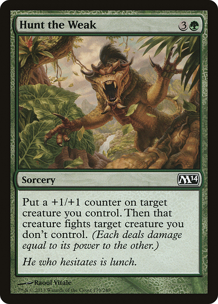 Hunt the Weak [Magic 2014] | Silver Goblin