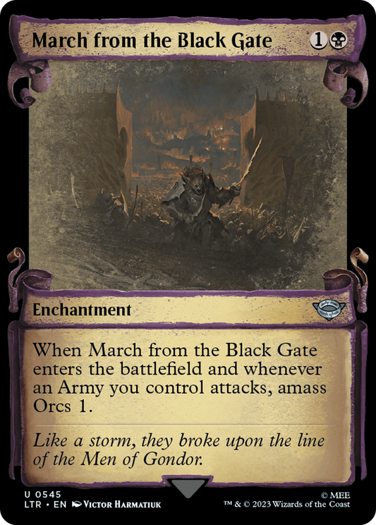 March from the Black Gate [The Lord of the Rings: Tales of Middle-Earth Showcase Scrolls] Foil