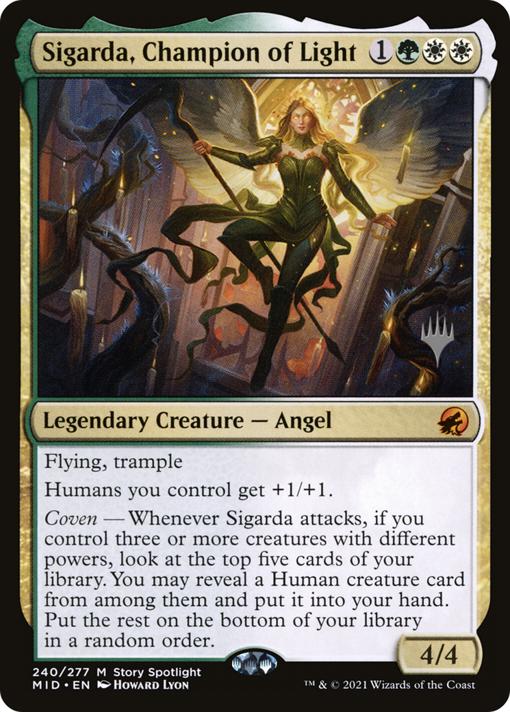 Sigarda, Champion of Light (Promo Pack) [Innistrad: Midnight Hunt Promos]