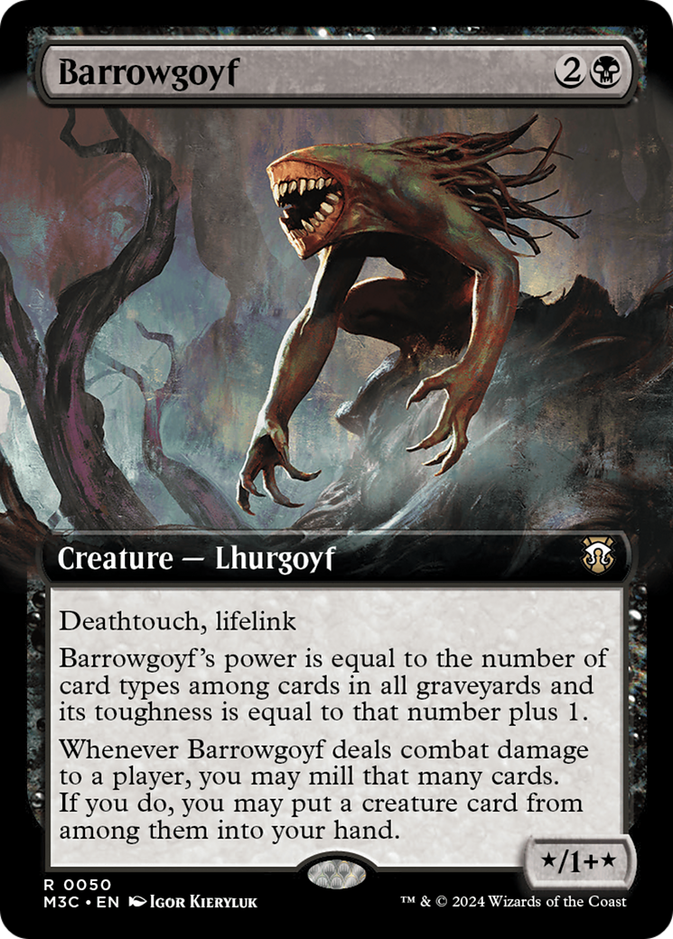 Barrowgoyf (Extended Art) (Ripple Foil) [Modern Horizons 3 Commander] | Silver Goblin
