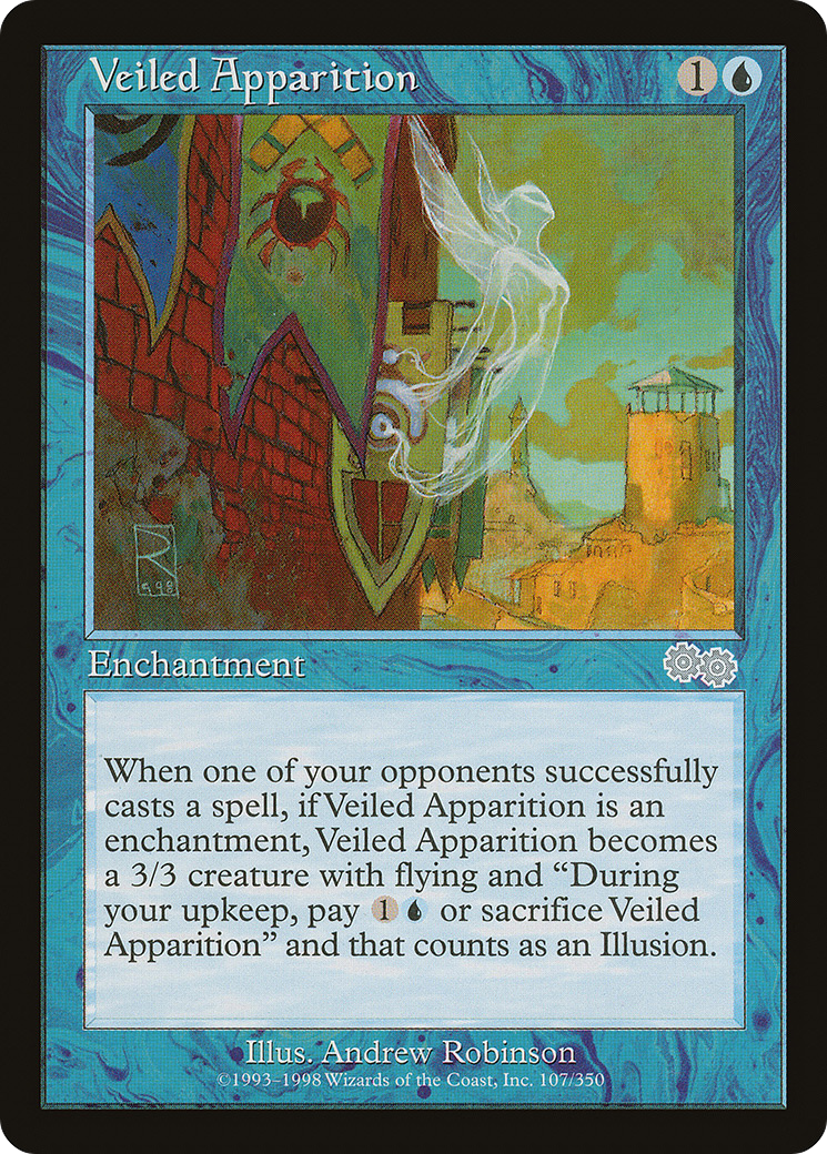 Veiled Apparition [Urza's Saga] | Silver Goblin