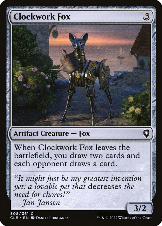 Clockwork Fox [Commander Legends: Battle for Baldur's Gate] Foil