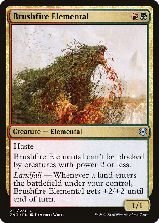 Brushfire Elemental [Zendikar Rising] Foil