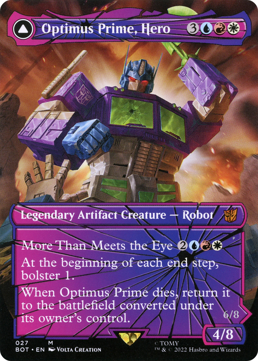 Optimus Prime, Hero // Optimus Prime, Autobot Leader (Shattered Glass) [Transformers] Foil