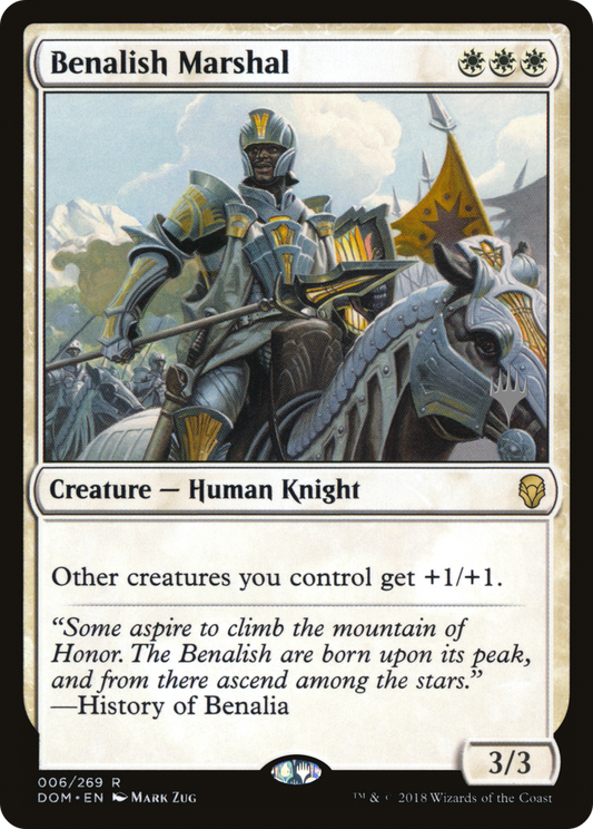 Benalish Marshal (Promo Pack) [Dominaria Promos] Foil