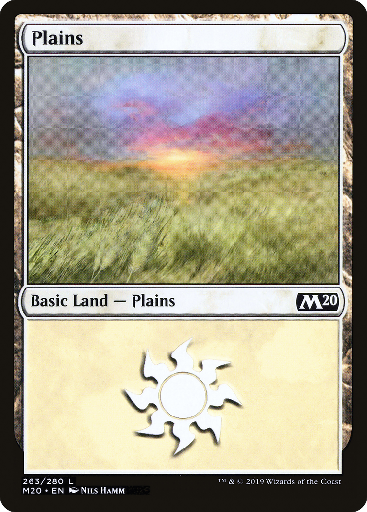 Plains (263) [Core Set 2020] Foil