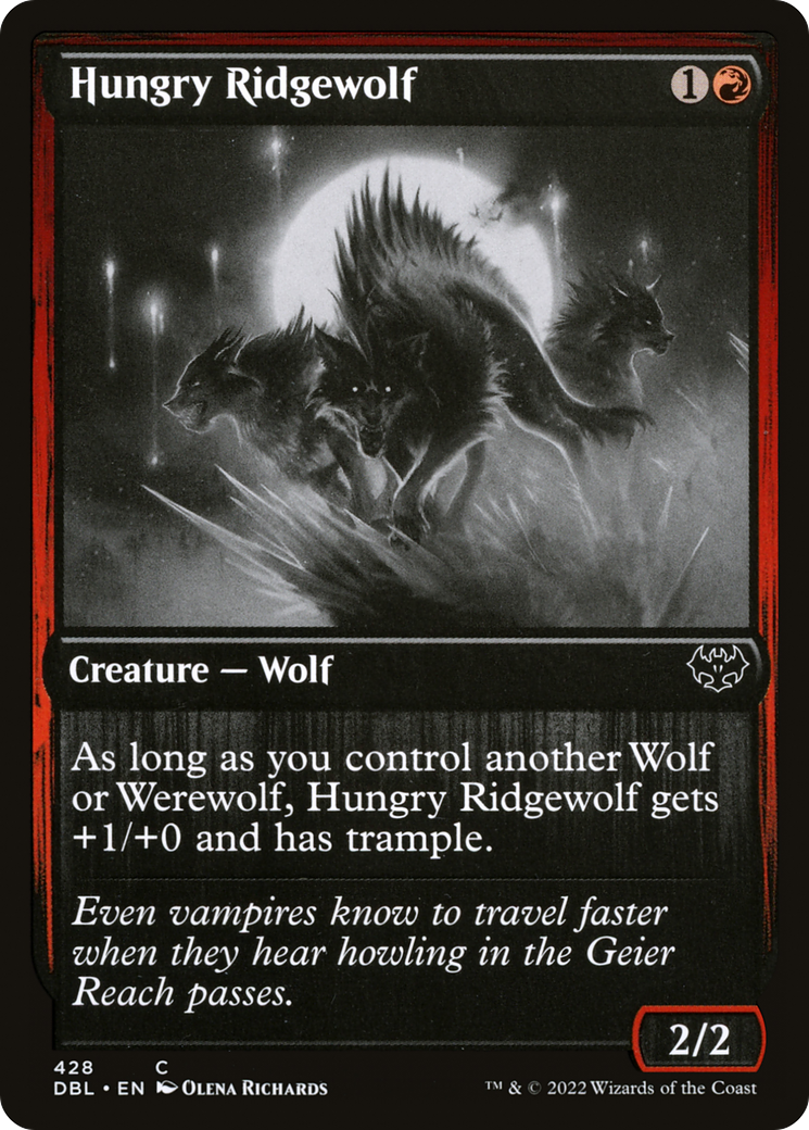 Hungry Ridgewolf [Innistrad: Double Feature] Foil