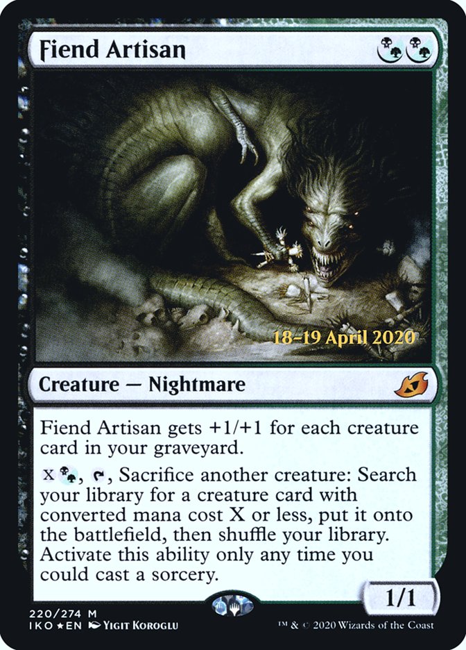 Fiend Artisan [Ikoria: Lair of Behemoths Prerelease Promos] | Silver Goblin