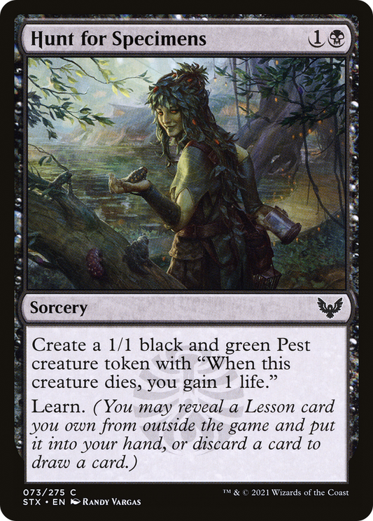 Hunt for Specimens [Strixhaven: School of Mages] Foil