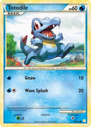 Totodile (86) Reverse Holofoil - HeartGold SoulSilver